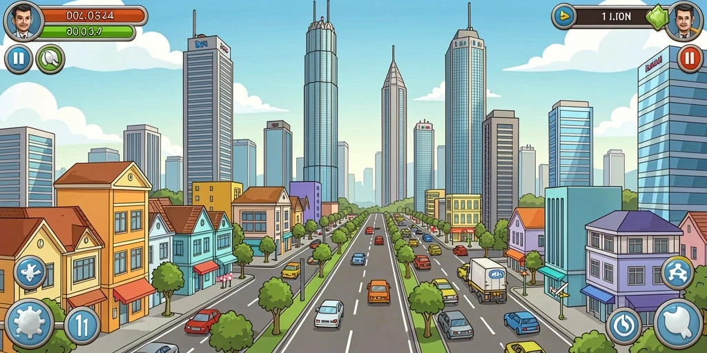 Desain grafis yang menarik dan berwarna.