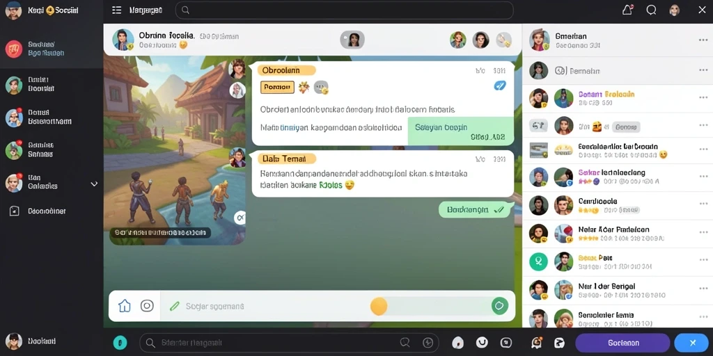 Tampilan karakter yang beragam dan menarik dalam game.