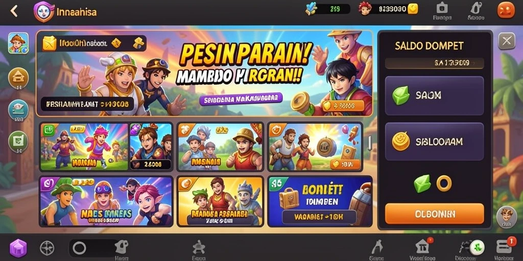 Momen seru saat bermain bersama teman-teman.